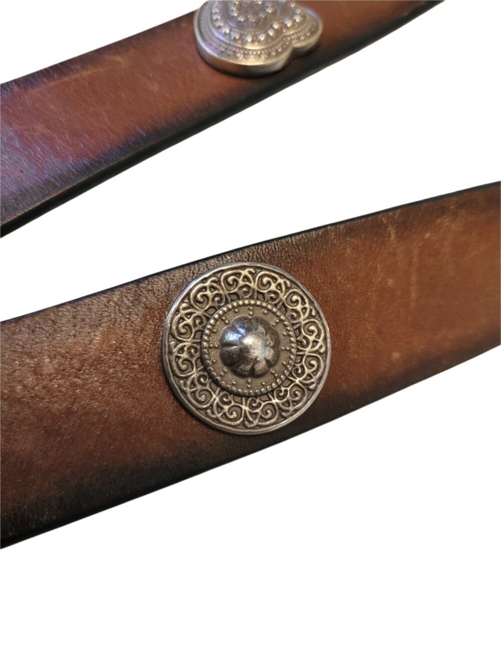 Fossil Leather Heart Concho Belt - Picture 3 of 8